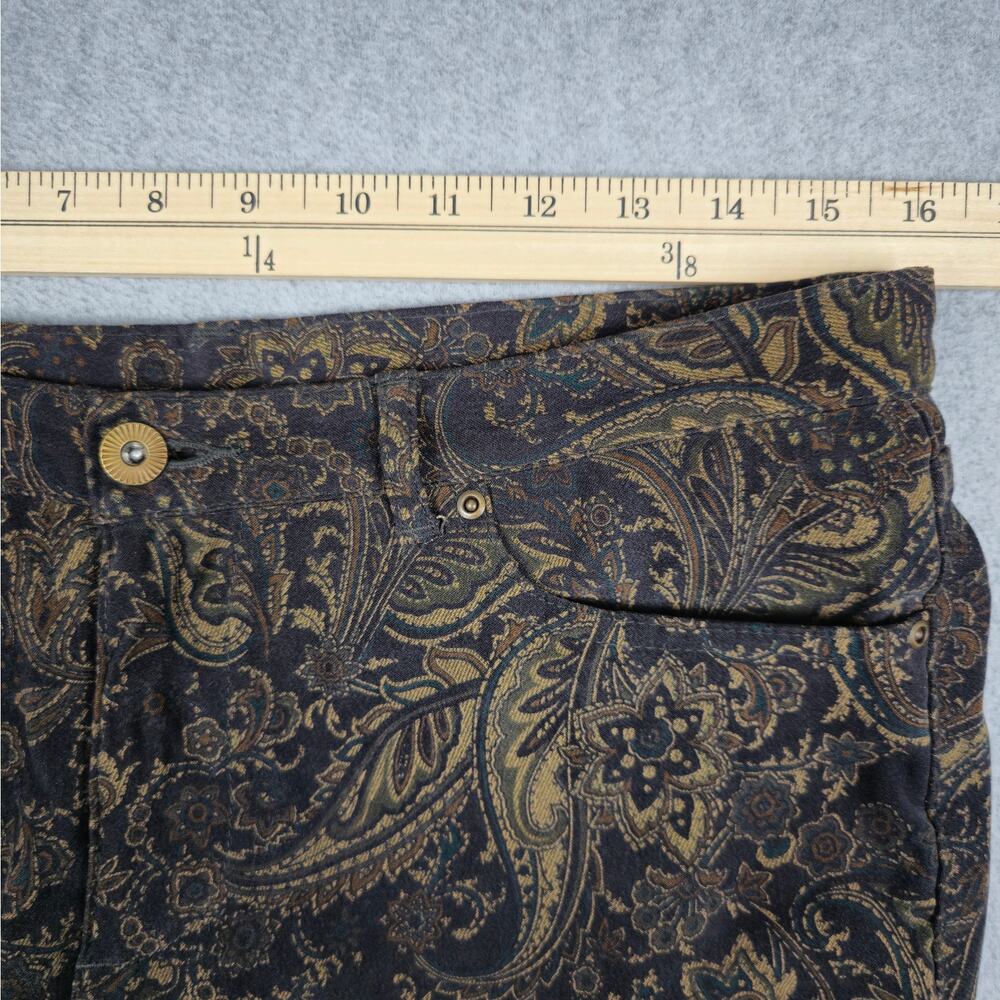 Journal Standard L'essage (Size 40) US Large 8/10 Brown Paisley Pants - Picture 11 of 16
